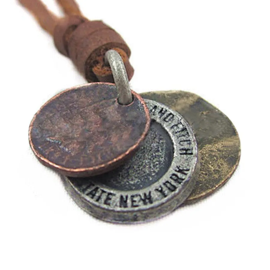 Authentic The Weaver's Codex Threefold Prosperity Pendant On Genuine Leather