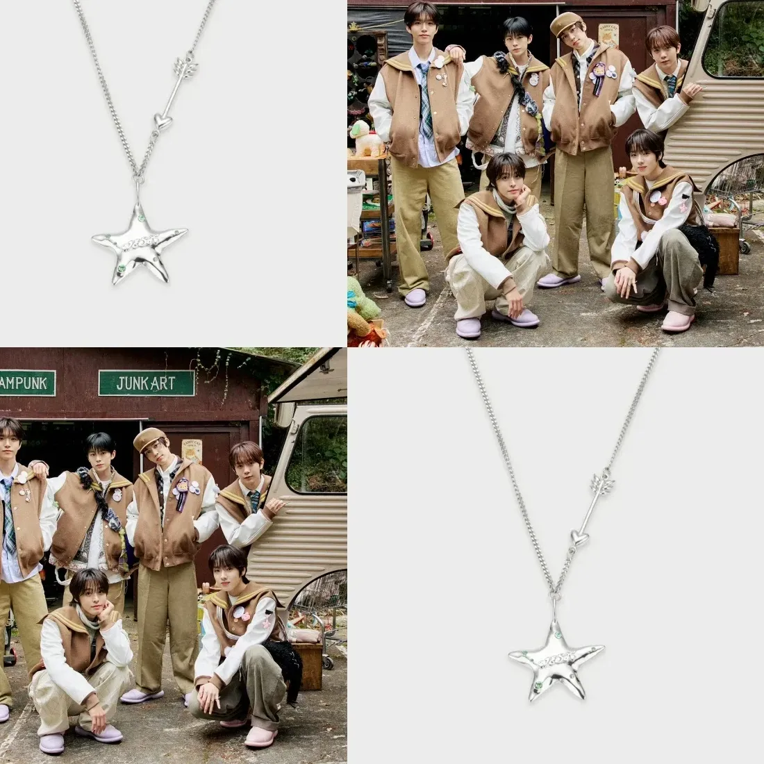 Authentic KPOP WISH Star Necklace 1:1. High Fidelity Pop-Up Store Necklace Couple Jewelry Accessories ION YUSHI RIKU Fan Series Gifts