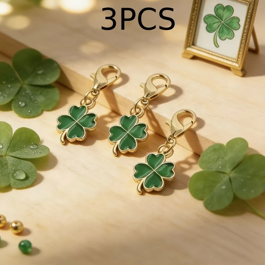 Authentic Four‑Leaf Clover Charm of Fortune – Mystic Keychain Talisman