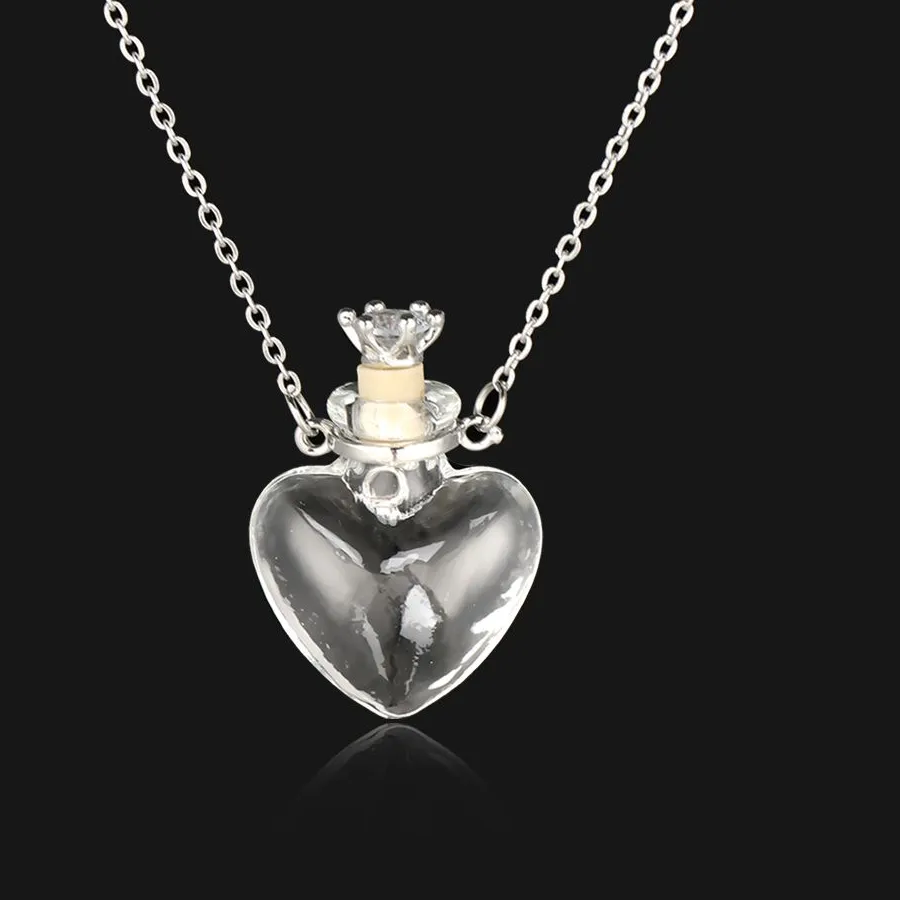 Authentic Heart of the Waters – Openable Water‑Drop Essence Pendant & Wish‑Bottle Necklace