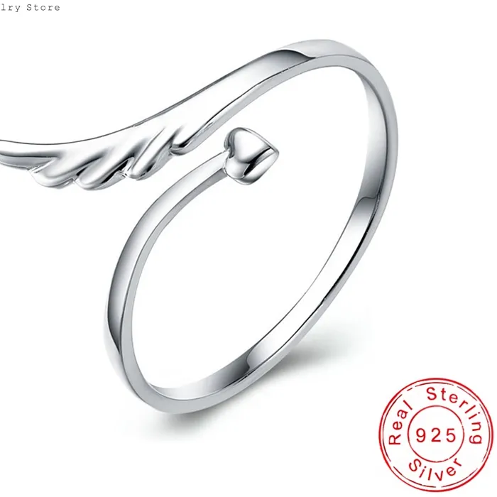 Authentic Celestial Feathered Heart Wing Talisman Ring – Angelic Guidance & Love