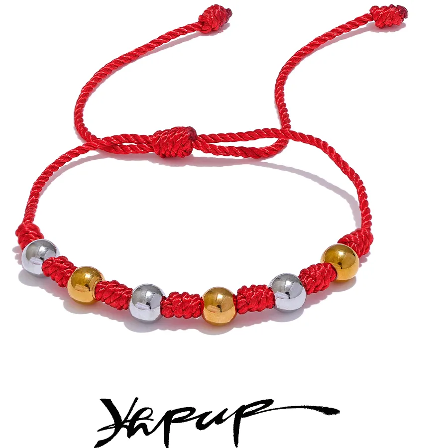 Authentic 7‑Knot Red‑Rope Destiny Bracelet – Hand‑Woven Lucky Amulet