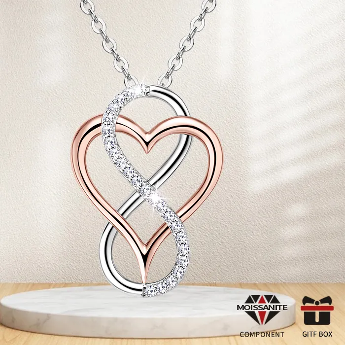 Authentic Heart Of The Infinite A Moissanite Love Talisman Pendant