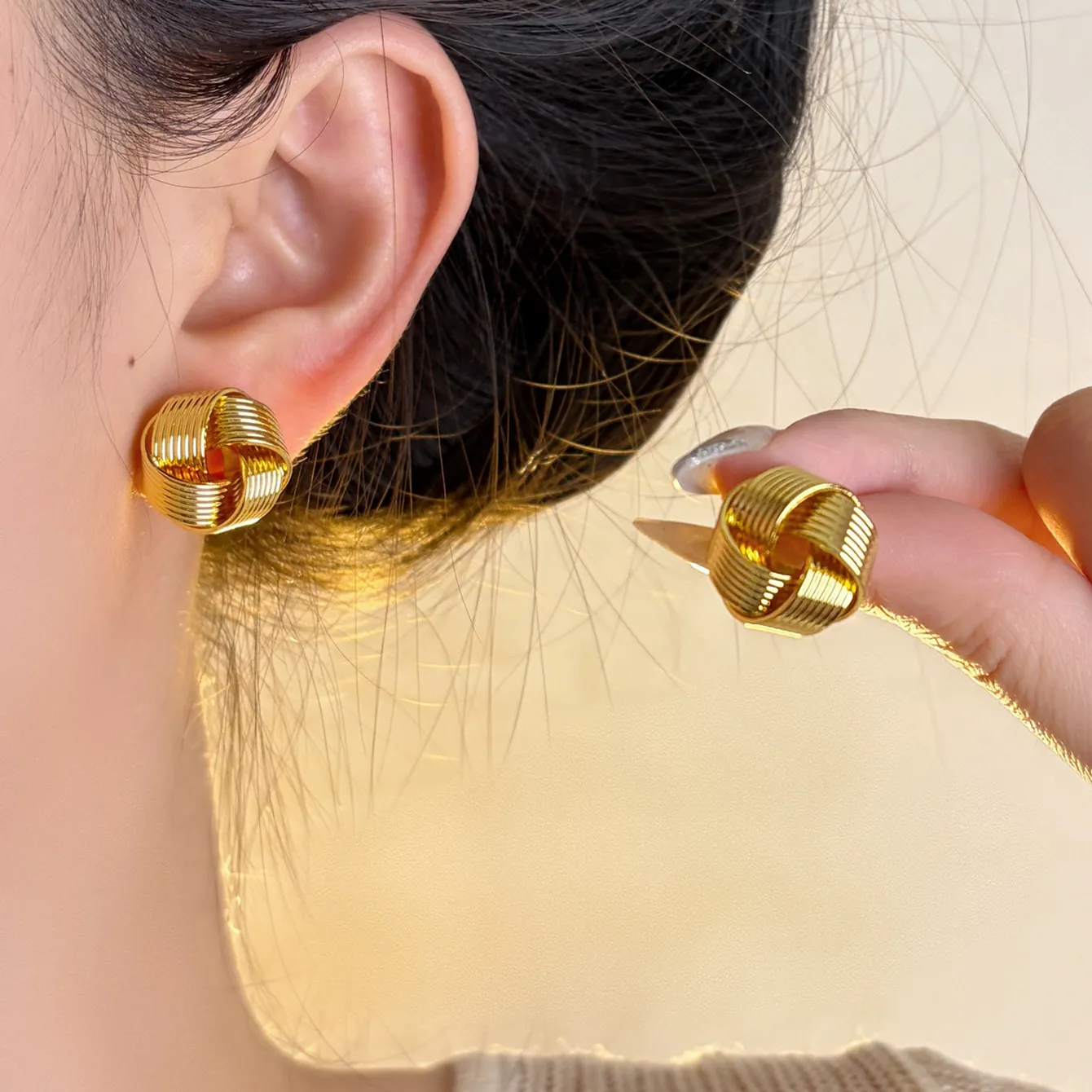 Authentic Ethereal Infinite Knot Dangle Earrings