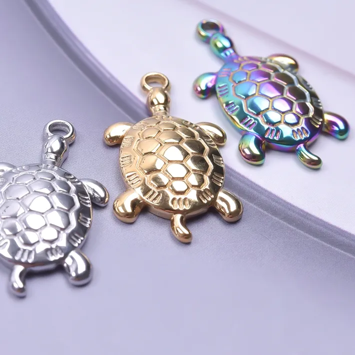 Authentic Enchanted Tortoise & Sea Turtle Charm Set – 5 Sacred Marine Guardians