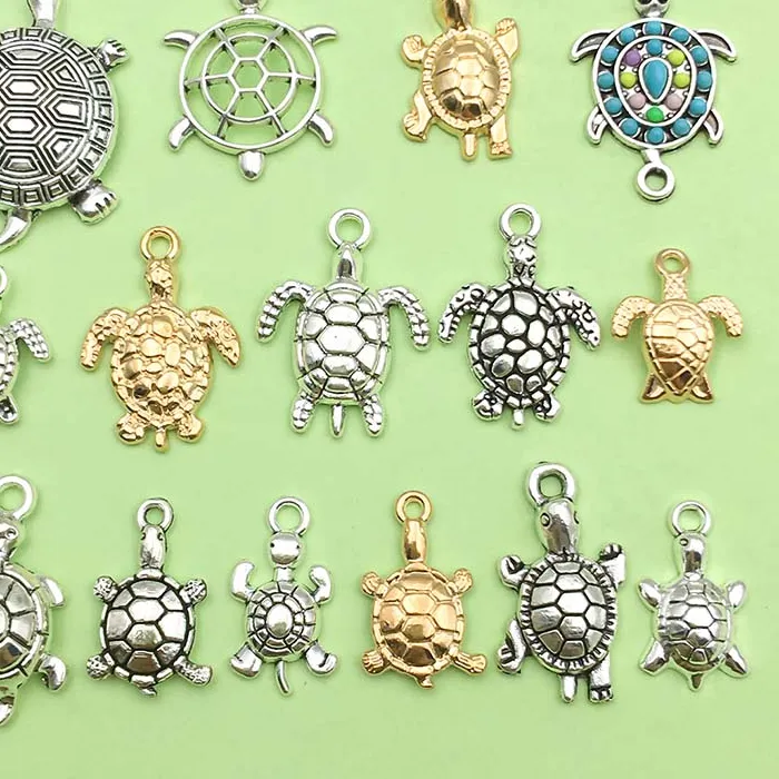 Authentic Guardians of the Deep Tides - 15-Piece Sacred Sea Turtle Talisman Set