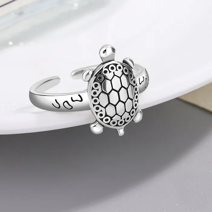 Authentic The Ancient Shell Of Longevity Sterling Silver Tortoise Ring