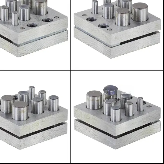Authentic 5/7 Hole Round Punch Cutter for DIY Gold/Silver Coins, Rings, Bells - Jewelry Punching Mould Equipment