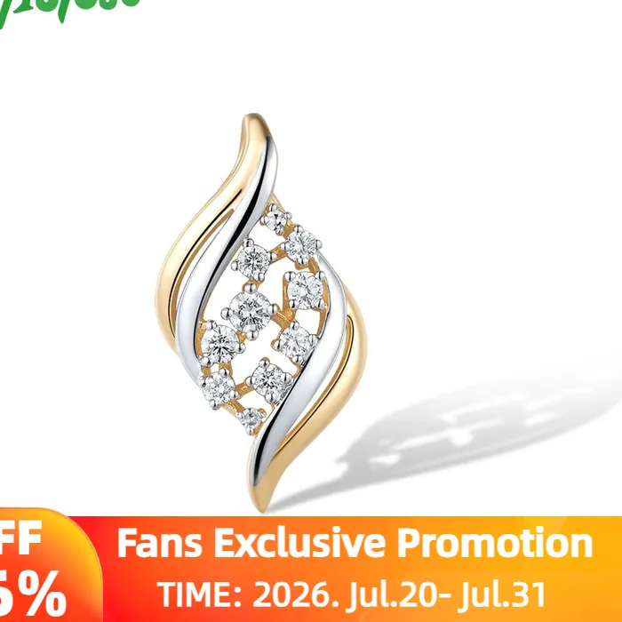 Authentic The Celestial Harmony Two-Tone Gold Pendant
