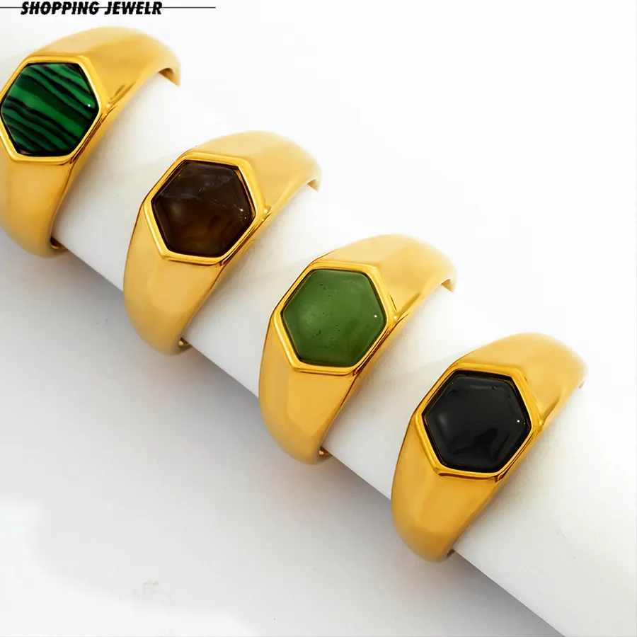 Authentic The Golden Geometry Statement Ring