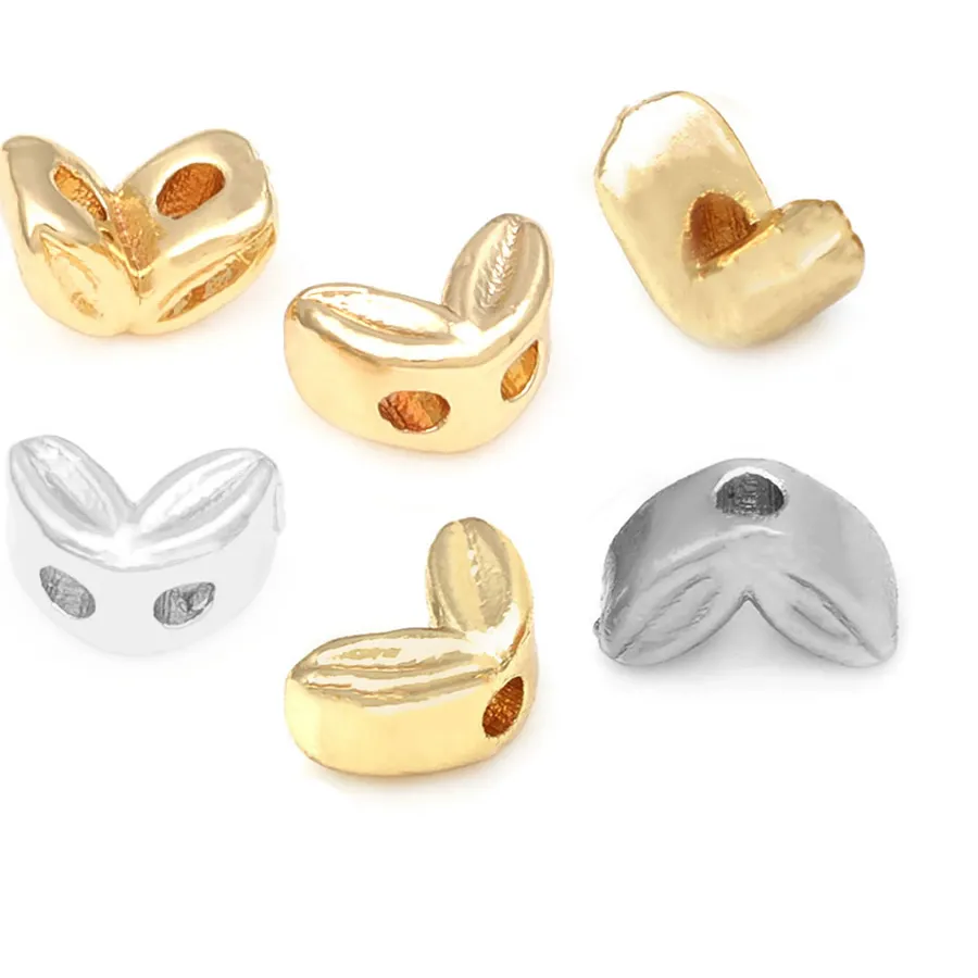Authentic 20PCS 18K Gold Color Brass Wheat Ear Bracelets Spacer Beads High Quality Diy Jewelry Accessories Making Rosediy Official Website