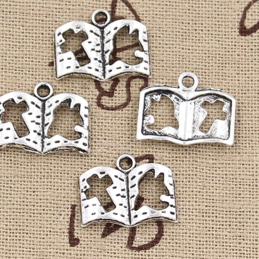 Authentic 40pcs Charms Dove Cross Book 13x17mm Handmade Pendant Making fit,Vintage TibetanBronze,DIY For Bracelet Necklace