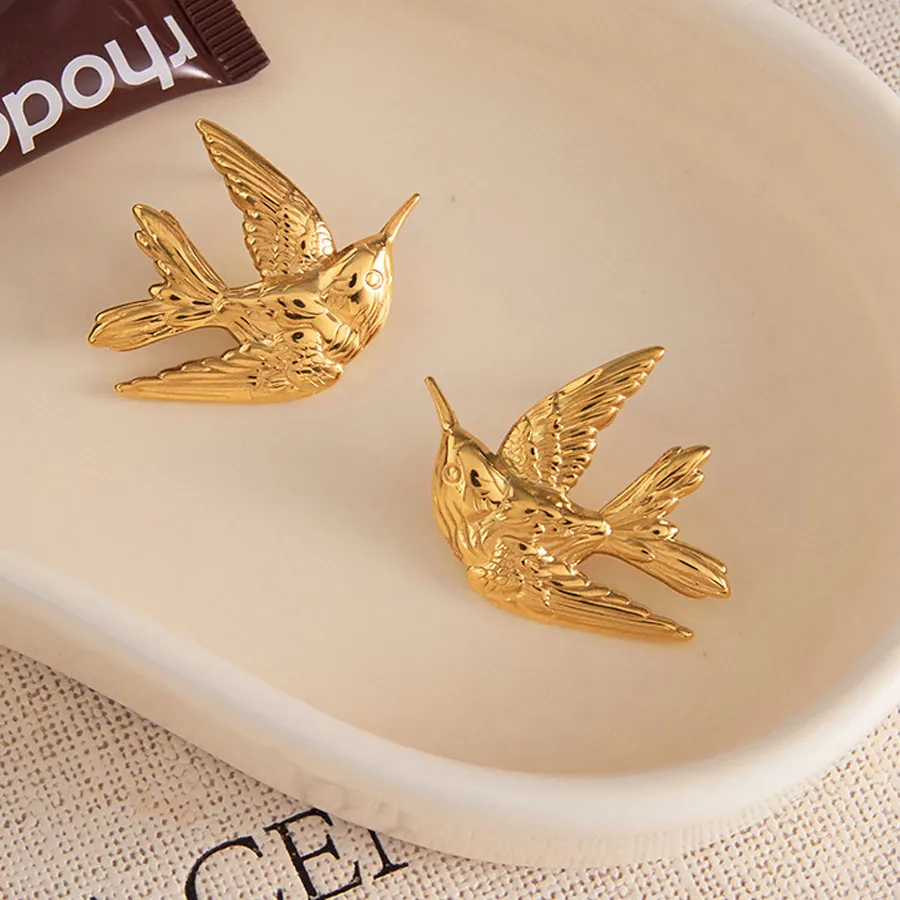 Authentic Celestial Dove of Serenity Studs
