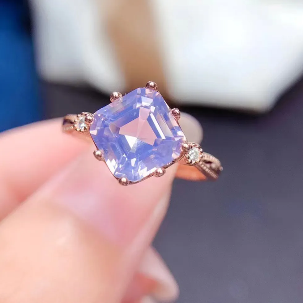 Authentic The Ethereal Lavender Quartz Asscher Talisman