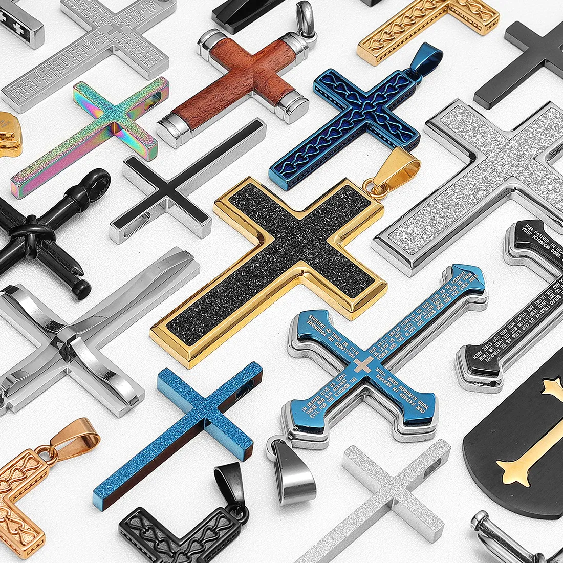 Authentic Sacred Vanguard Cross - 316L Stainless Steel Mystic Guardian Amulet