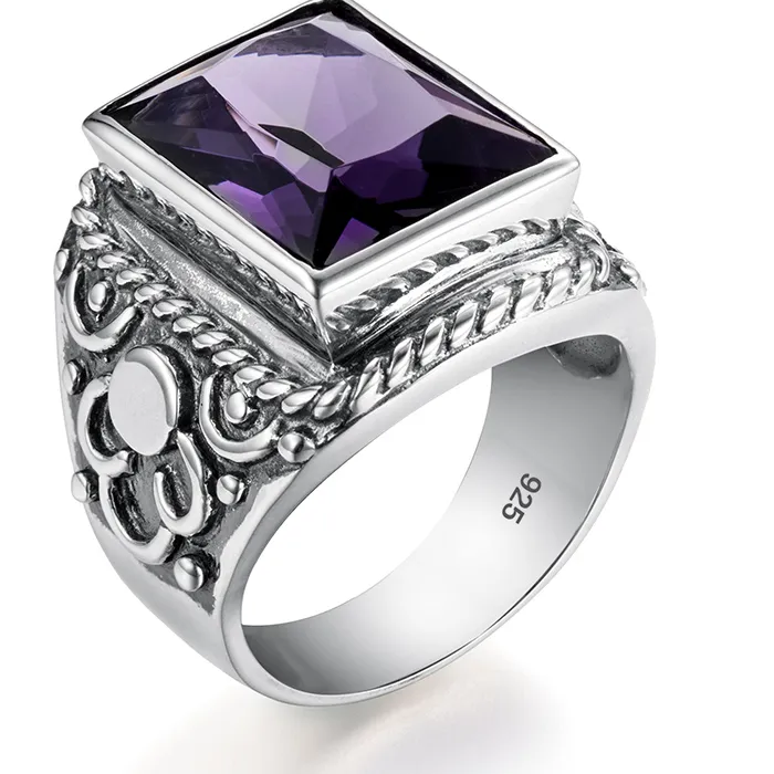 Authentic The Sovereign Amethyst Art Deco Talisman Ring