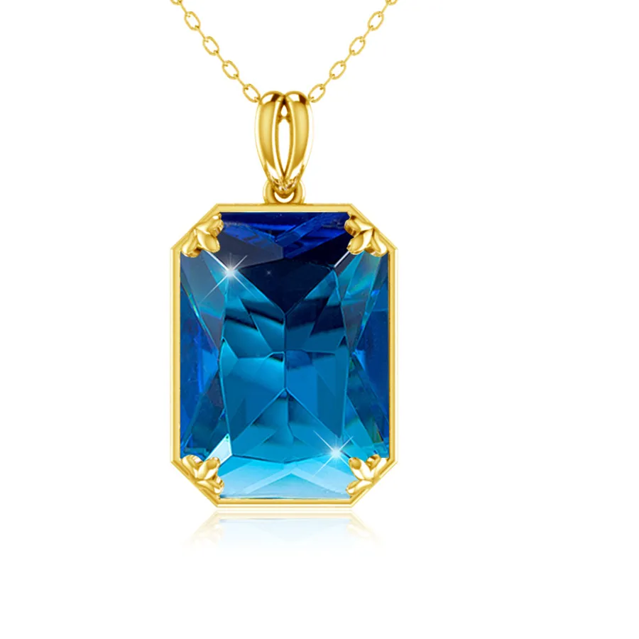 Authentic Celestial Radiance 585 Gold-Plated and Solid Silver Sacred Pendant
