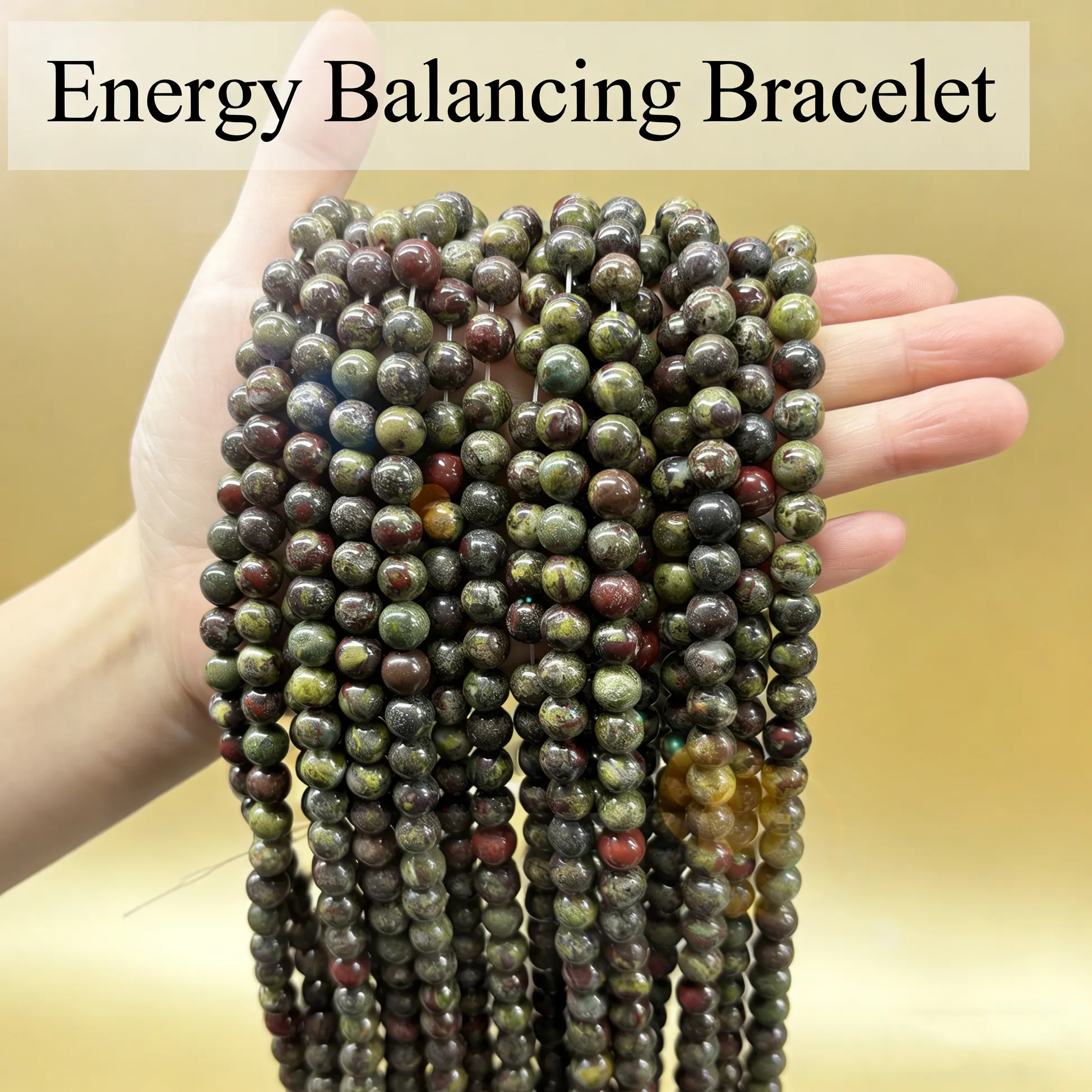 Authentic Dragon Blood Jasper Primordial Essence Beads - Ancient Vitality and Shielding Talisman Stones
