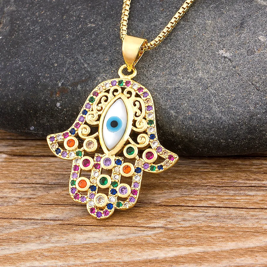Authentic The Fatima Palm and Sacred Eye Talisman: A Shield of Golden Light