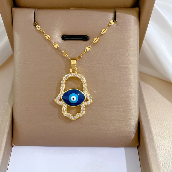 Authentic Radiant Amulet of the Azure Eye and Hamsa Hand