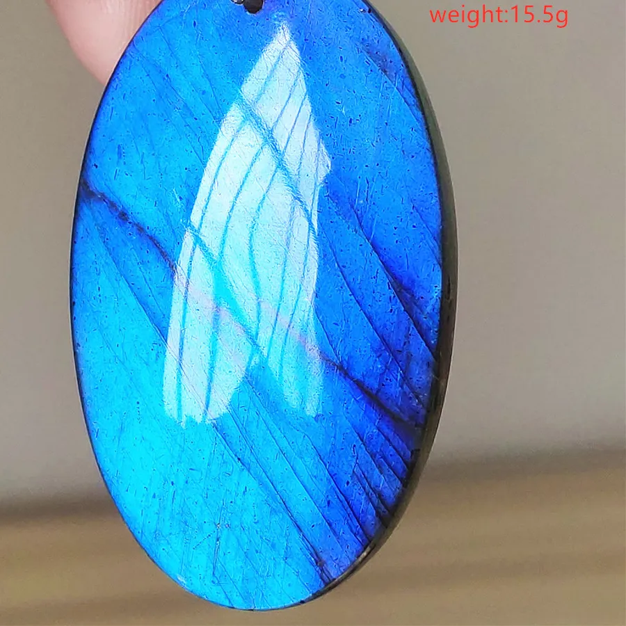 Authentic Labradorite Shield of the Northern Lights - Mystical Intuition Amulet