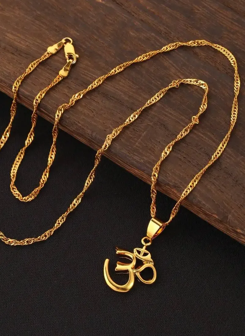 Authentic Om Symbol Pendant Necklace For Yoga Meditation Spiritual Jewelry