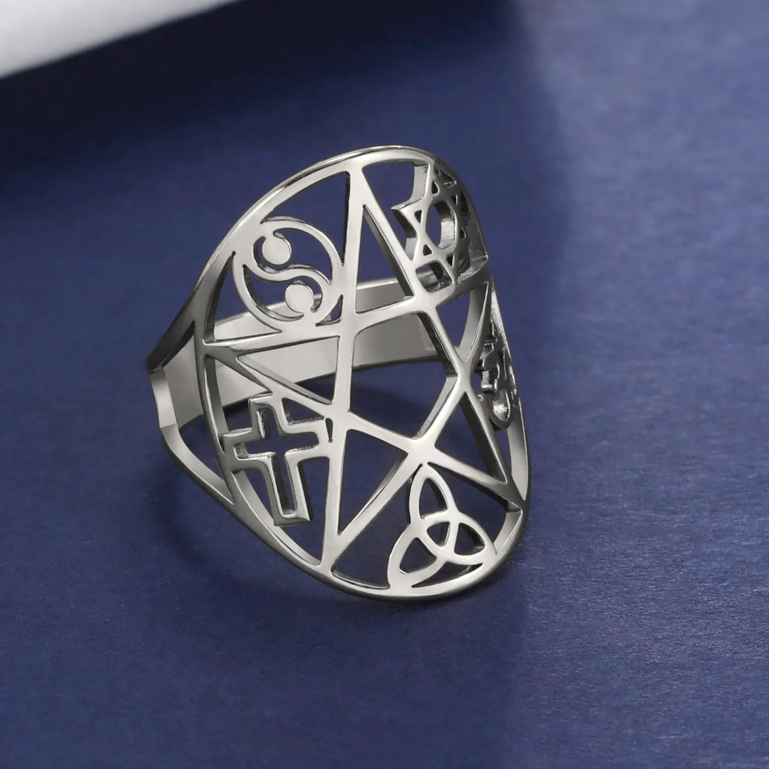 Authentic Sacred Geometry Talismanic Rings of Eternal Balance and Protection