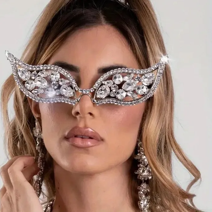 Authentic The Celestial Prism: Rhinestone Cat-Eye Visionary Frames