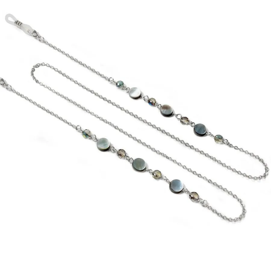 Authentic Crystal Eyeglass Chain Strap Dual Purpose Sunglasses Necklace Lanyard Chains Fashionable Sunglasses Accessories