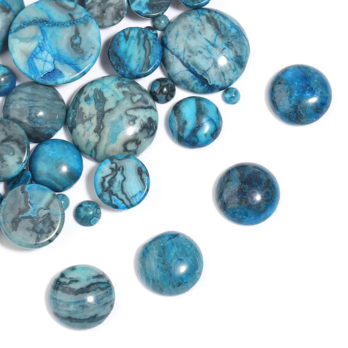 Authentic Celestial Tide Essence - Sacred Blue Ripple Manifestation Cabochons
