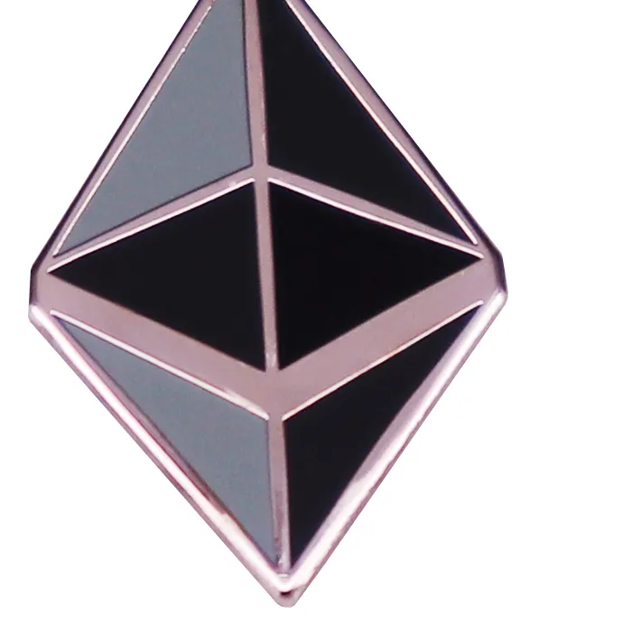 Authentic Ethereum Logo Enamel Pin Crypto Brooch Badge Jewelry Accessories