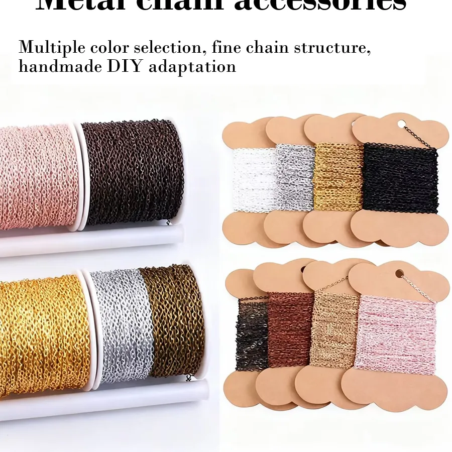 Authentic 18K Gold PVD Plated Stainless Steel Cuba O Ripple Chain Necklace Chain DIY Metal Accessories Necklace Make Wholesale 5M/lot