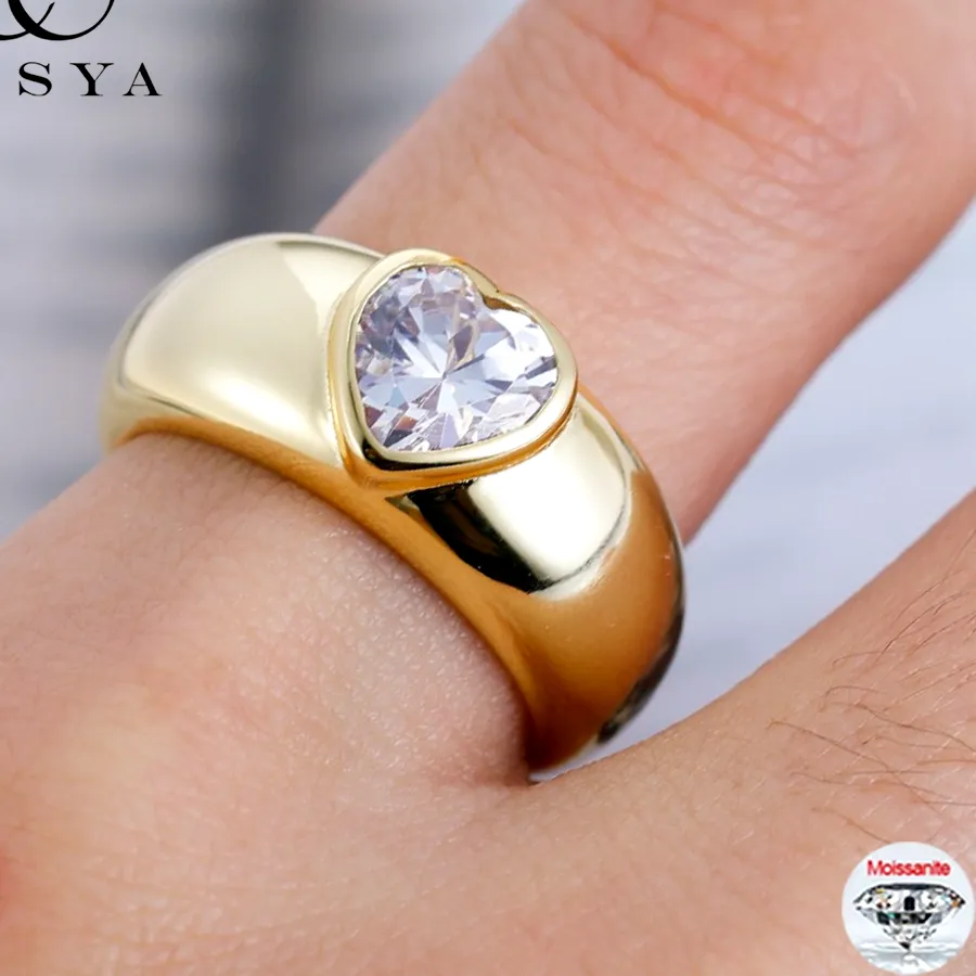 Authentic The Heart of Eternal Radiance: Sacred Moissanite Soul-Bond Ring