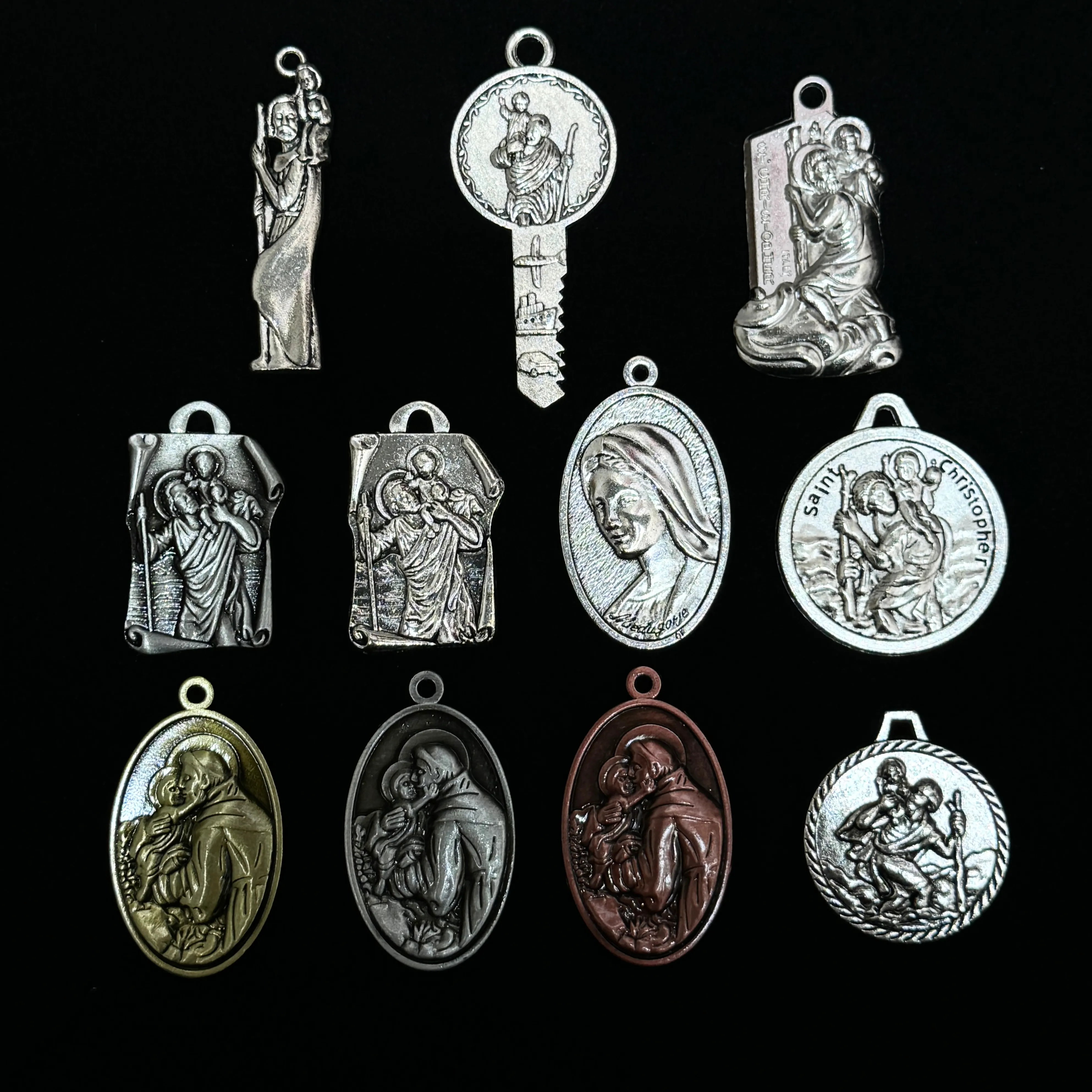 Authentic The Sacred Guardian's Blessing St. Christopher Gold- Plated Protection Amulets