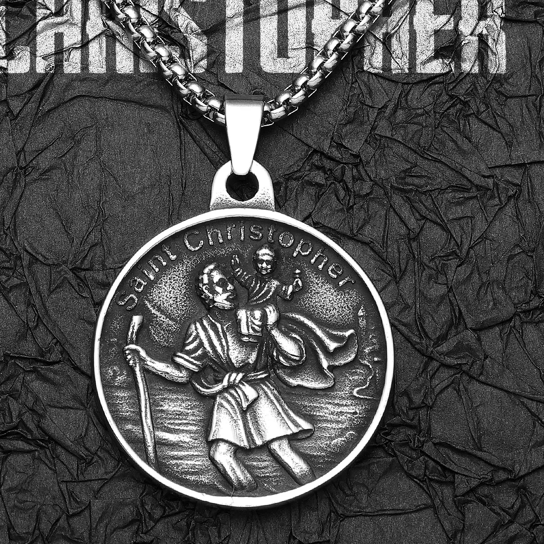 Authentic The Guardian Voyager Saint Christopher Exorcist Gold- Plated Talisman