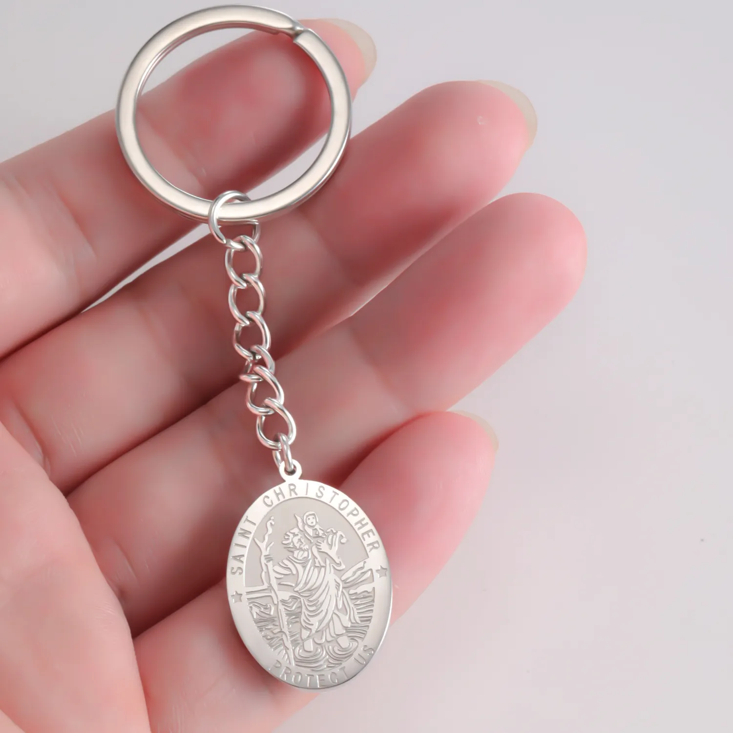 Authentic Saint Christopher Wayfarer Amulet - Sacred Traveler Protection Talisman