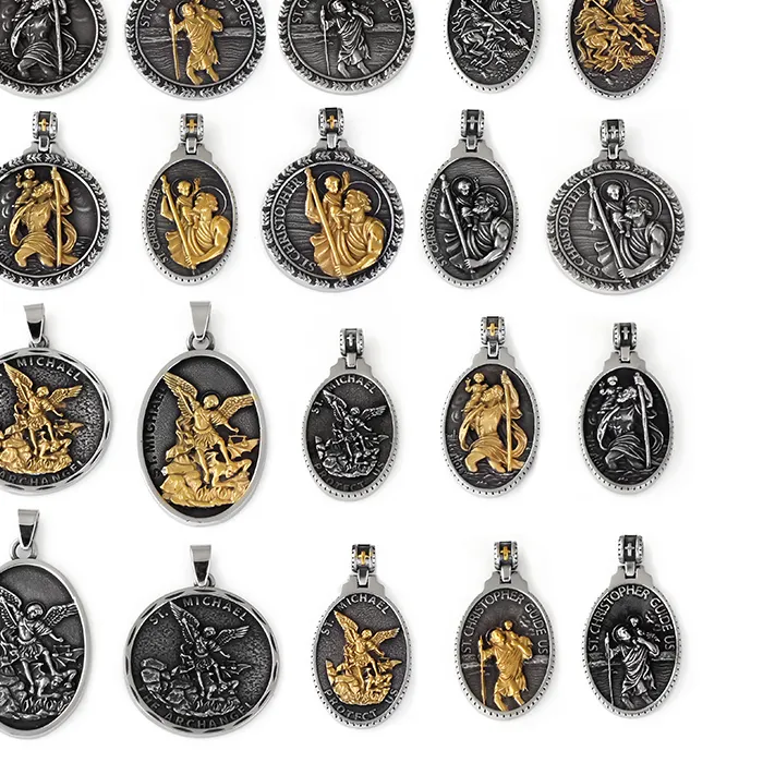 Authentic The Guardian Of The Journey Gold- Plated Protector Medallion
