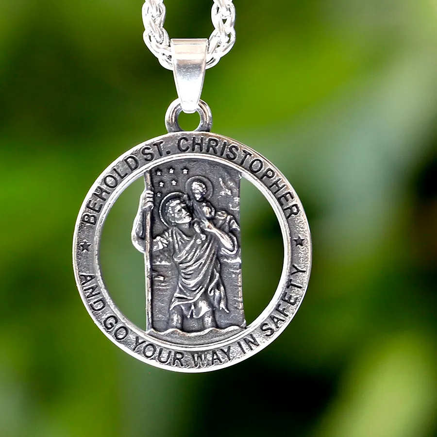 Authentic The St. Christopher Voyager's Talisman in Radiant 316L Steel
