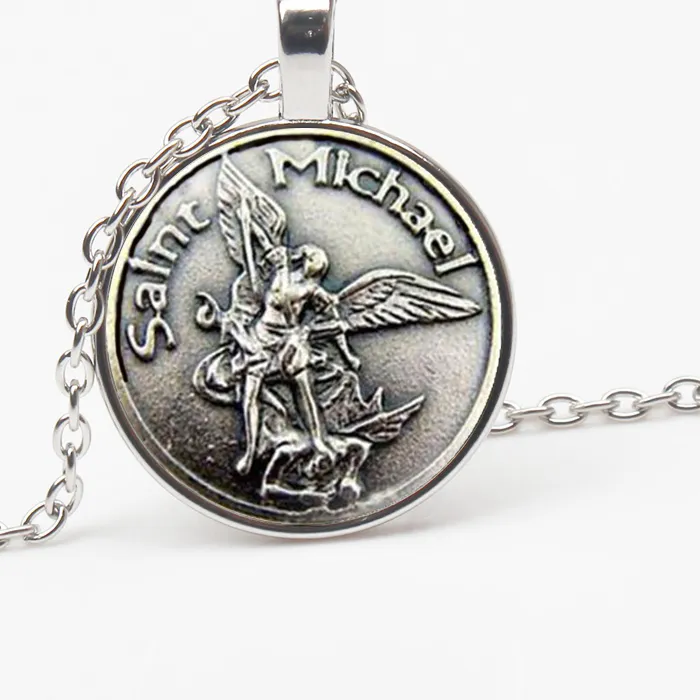 Authentic 2019 Necklace Archangel St.Michael Protects My St. Shield Charm Russian Orthodox Pendant Holy Men Women Souvenirs