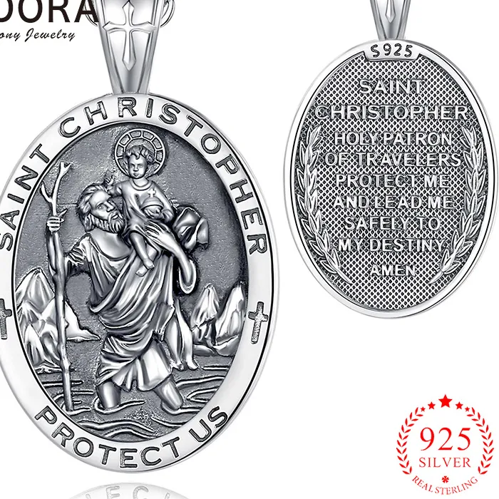 Authentic Saint Christopher's Shield: The Gilded Guardian's Blessing