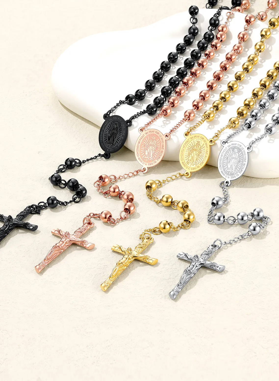 Authentic Celestial Guardians Rosary Amulet - Divine Protection & Sacred Intercession Talisman