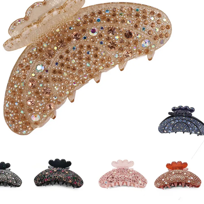 Authentic Crystalline Tide: Enchanted Rhinestone Claws for Celestial Flow