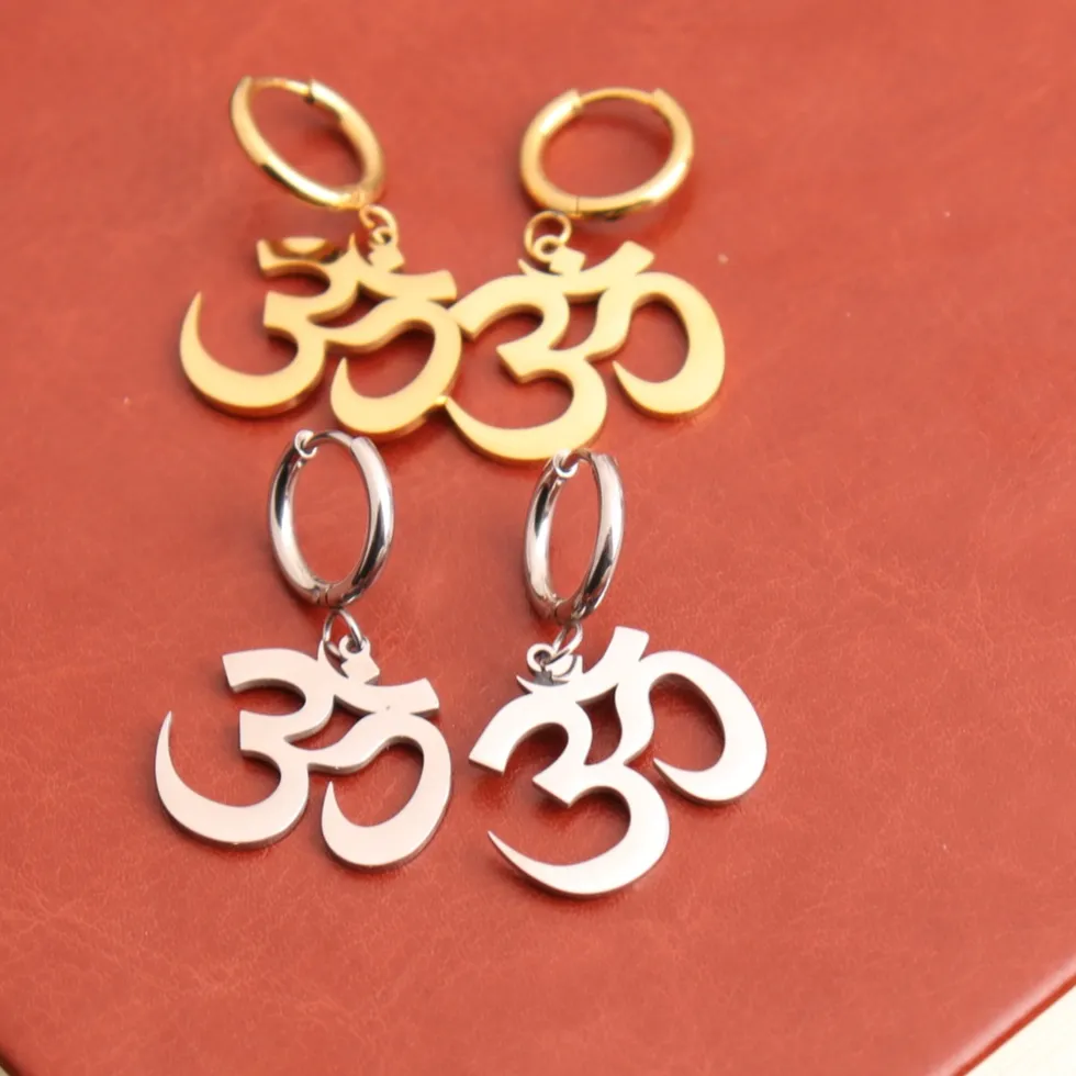 Authentic OM Chakra Earring Mala Yoga Chakra Buddha OM Earring OM Pendant Chain Mala Earring Pendule Ange 7 Chakras