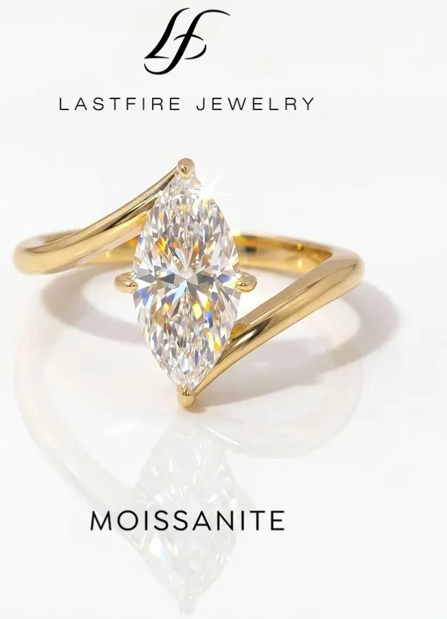 Authentic The Starlight Marquise: A Celestial Talisman of Eternal Union