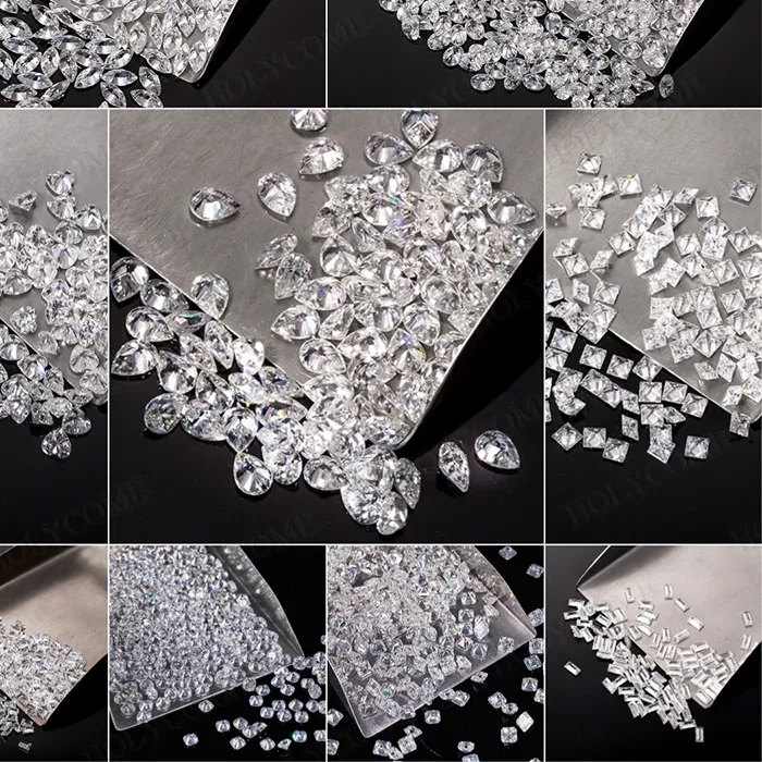 Authentic Celestial Melee Of Light Moissanite Gemstone Beads For Sacred Custom Talismans