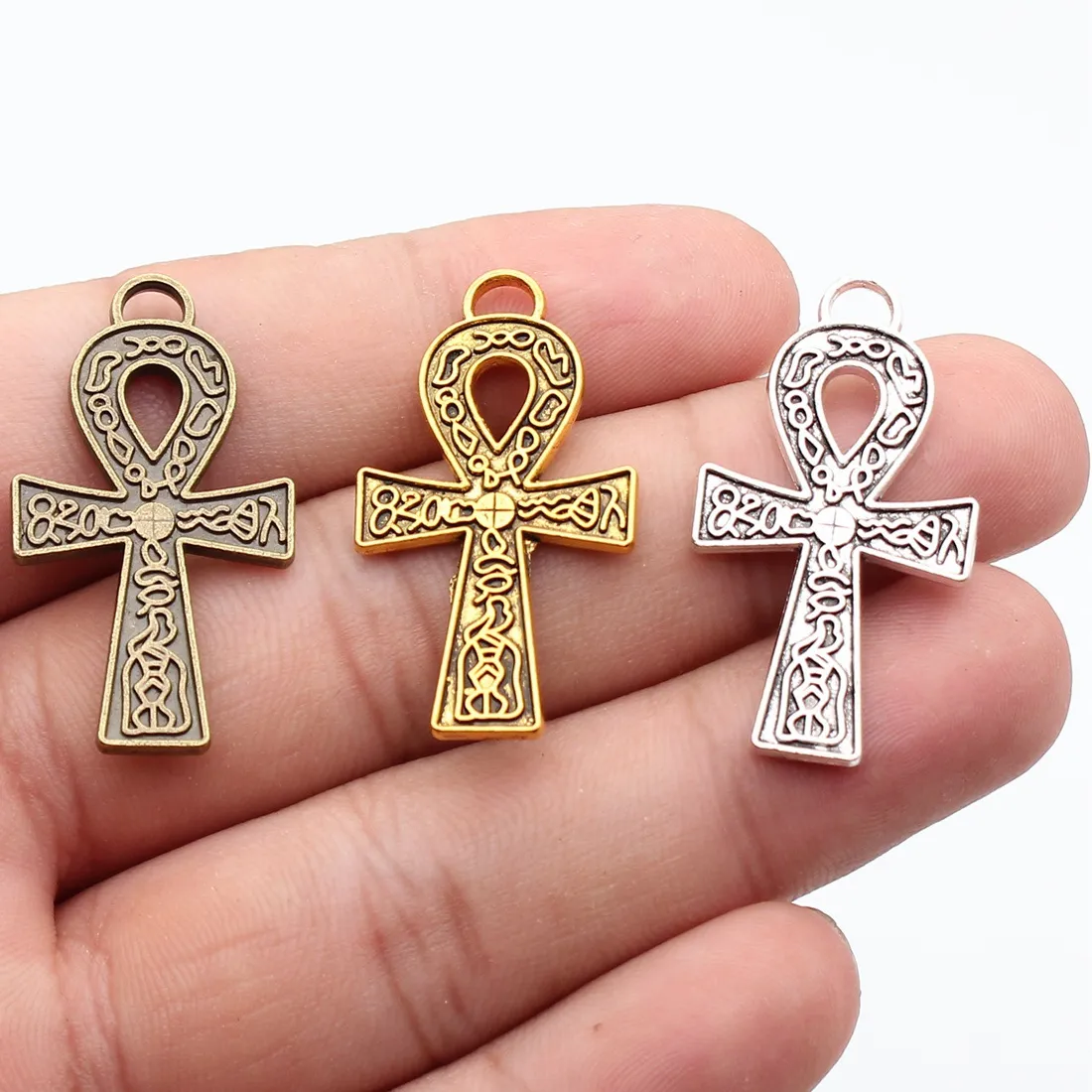 Authentic Ankh Of Eternal Life Sacred Gold- Plated Talismans