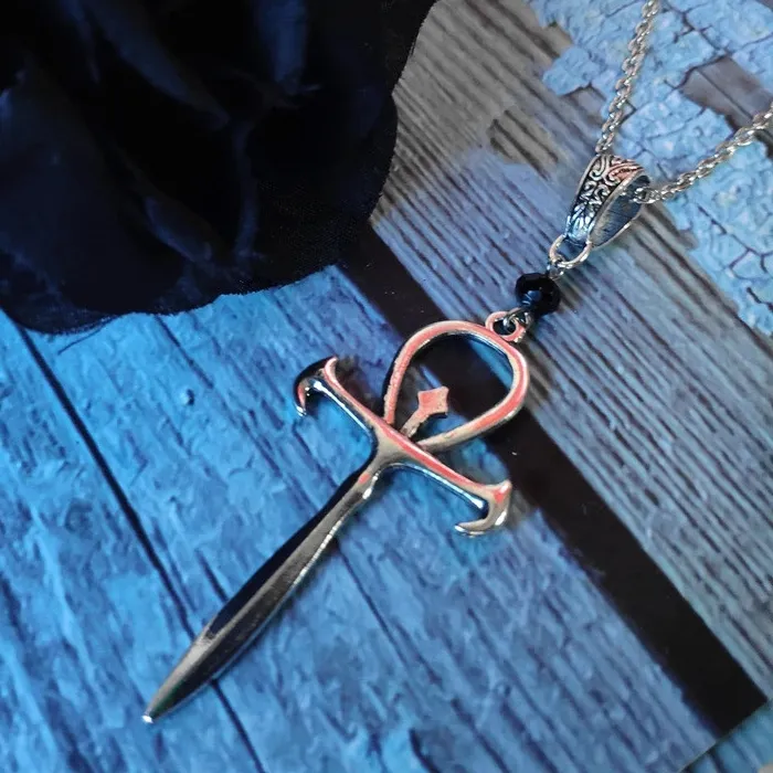 Authentic Vampire's Elixir of Life: Gothic Ankh Cross of Protection