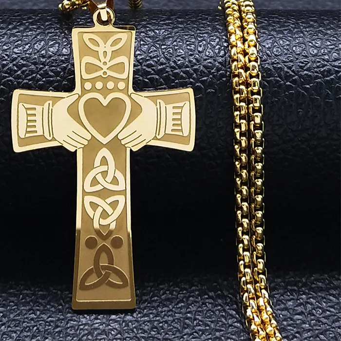 Authentic Trinity of Love: Celestial Knot Heart Amulet