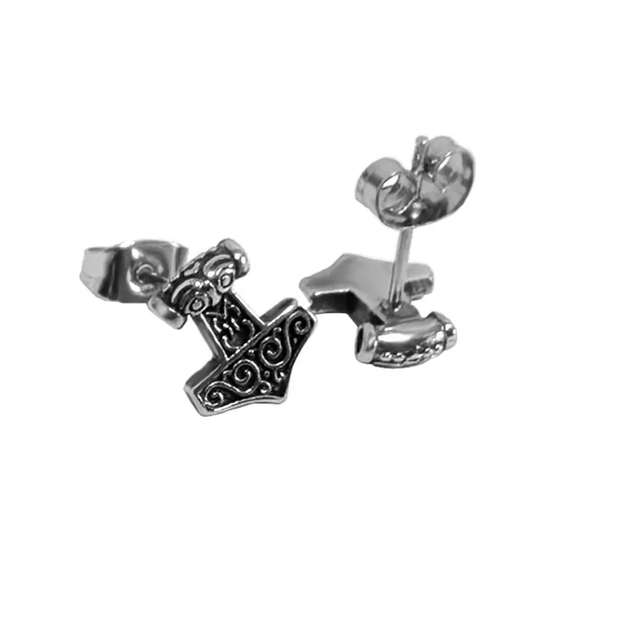 Authentic Thor's Unyielding Vigor - Celtic Knot Studs of Strength and Protection