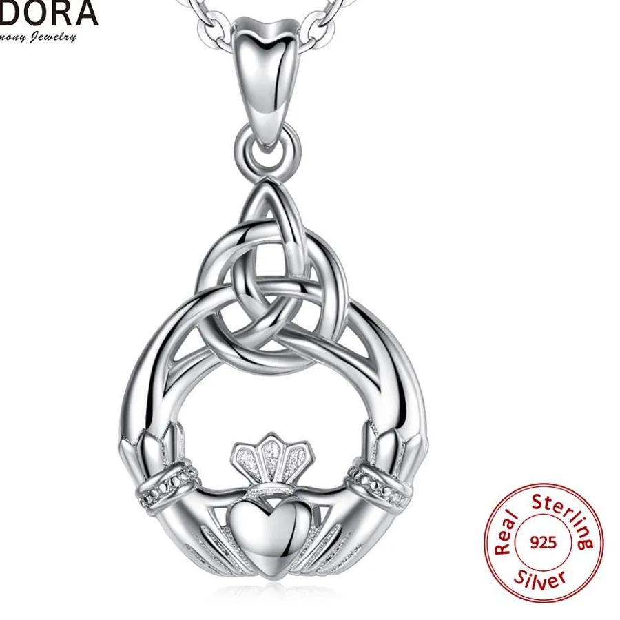 Authentic Eudora's Celestial Claddagh: A Silver Knot of Love, Protection, and Destiny